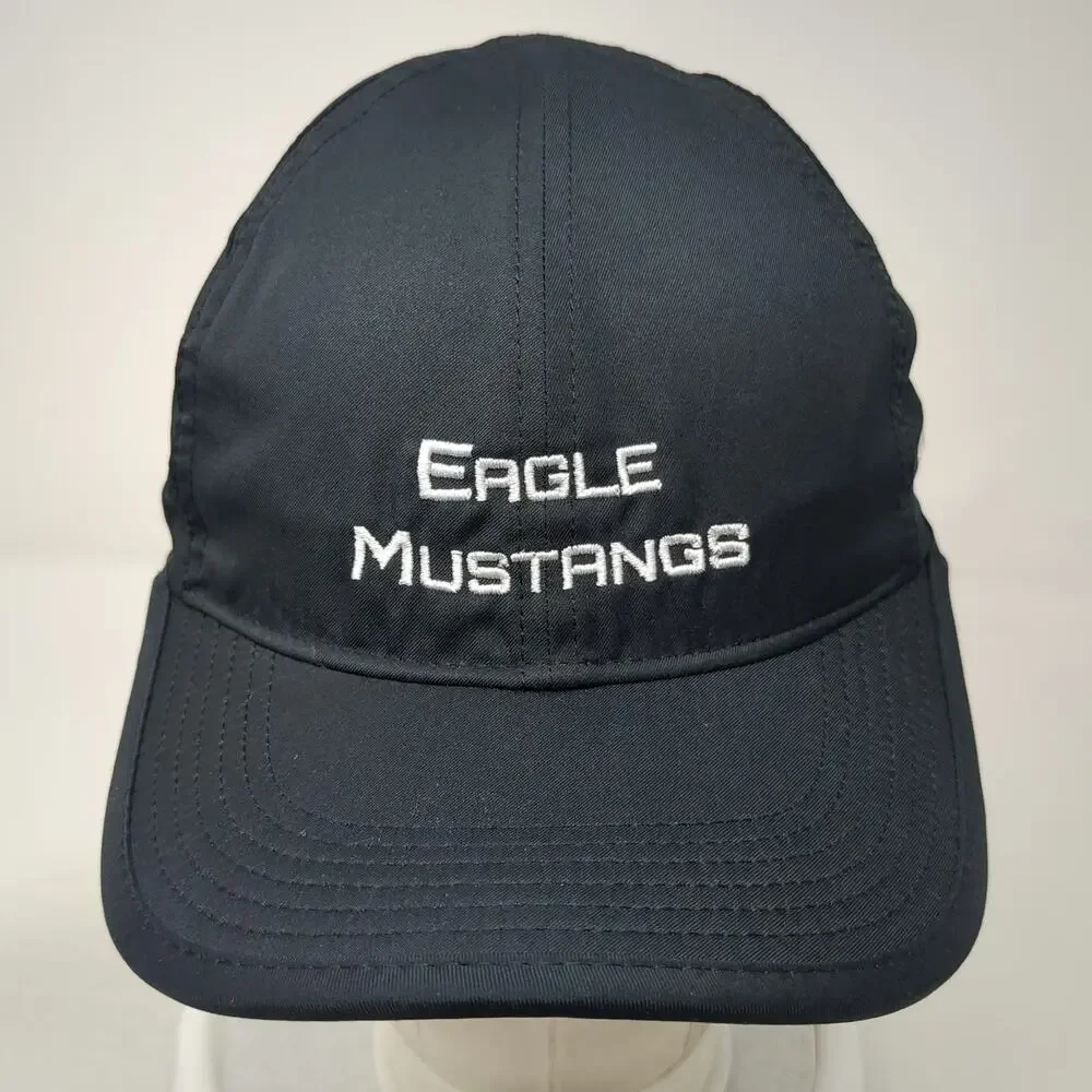 Nike Eagle Mustangs Baseball Cap Black One Size Dri-FIT Adjustable Strapback Hat